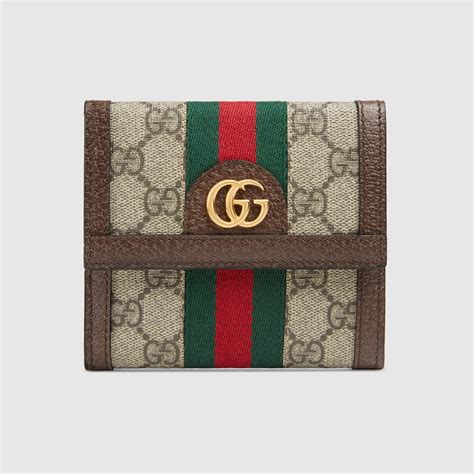 portafoglio gucci con la doppia g|Portafoglio Ophidia in GG Supreme e pelle in Multicolore .